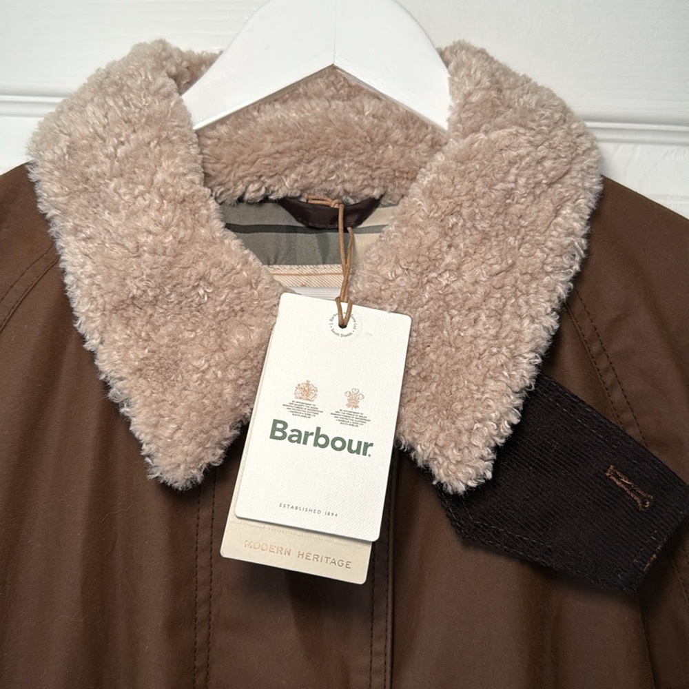 Barbour Malala Water Repellent Waxed Cotton Jacket NWT - Picture 6 of 16